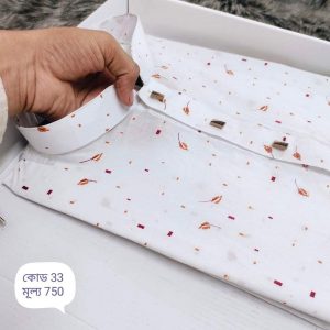jamdaniসোনালি পাতা প্রিন্ট